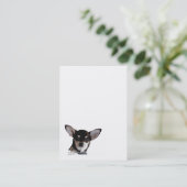 Chihuahua Face Visitekaartje (Staand voorkant)