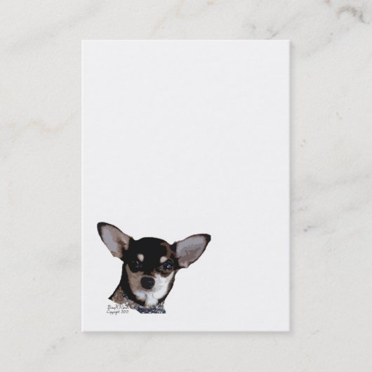 Chihuahua Face Visitekaartje (Voorkant)