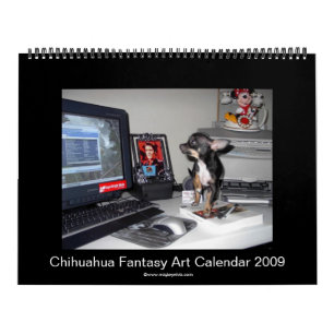 Chihuahua Fantasy Art Agenda 2009 Kalender