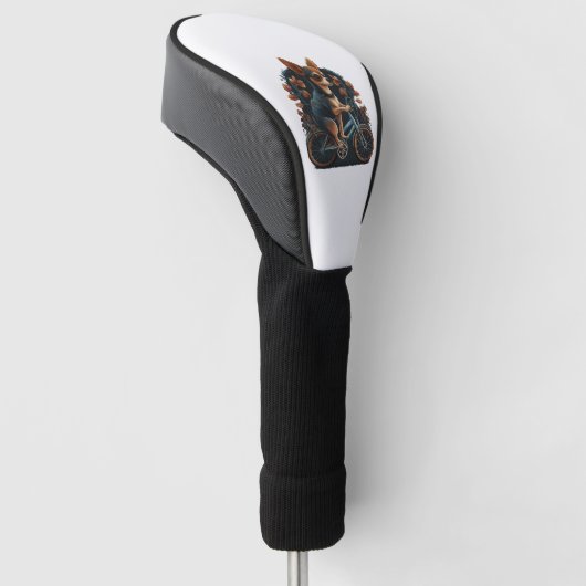 Chihuahua Fietshond Fietsen Golfheadcover (Schuin)