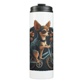 Chihuahua Fietshond Fietsen Thermosbeker