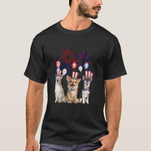 Chihuahua Fireworks - Zonnebrillen Amerika - 4e va T-shirt