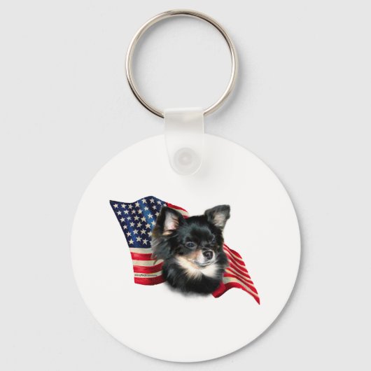 Chihuahua Flag Sleutelhanger (Voorkant)