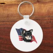 Chihuahua Flag Sleutelhanger (Voorkant)