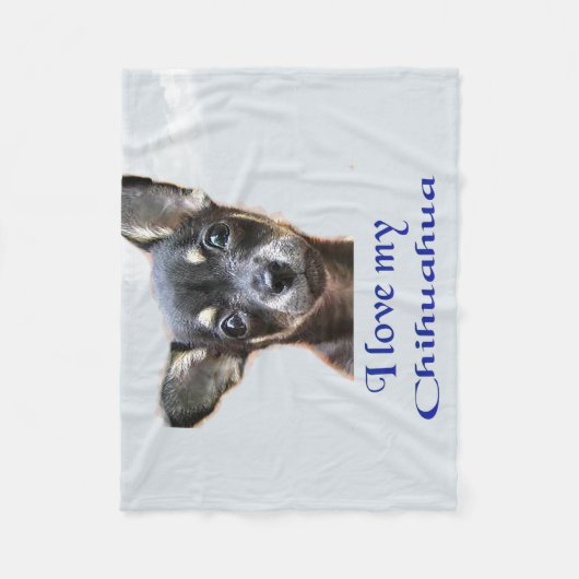 Chihuahua Fleece Blanket (Voorkant)