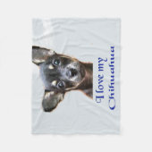 Chihuahua Fleece Blanket Deken (Voorkant)