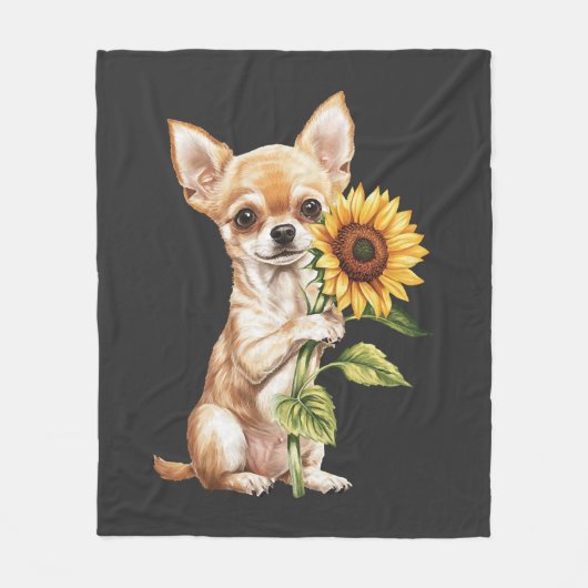 Chihuahua fleece deken (Voorkant)