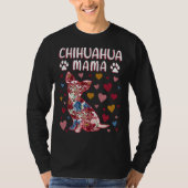 Chihuahua Floral Chihuahua Mama T-shirt (Voorkant)