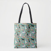 Chihuahua Florals Canvas tas - chihuahua bloemen (Voorkant)