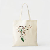 Chihuahua Flower Fly Dandelion Chihuahua Funny Dog Tote Bag (Voorkant)