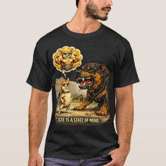 Chihuahua-formaat is een gemoedstoestand Funny Dog T-shirt