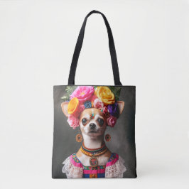 Chihuahua Frida Kalo Museum meesterwerk Beroemde k Tote Bag