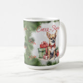 Chihuahua Funny Christmas Dog Coffee Mok (Voorkant rechts)
