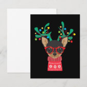Chihuahua Funny Holiday Kerstmis Bedankkaart (Voorkant / Achterkant)