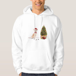 Chihuahua Funny kersthond met boom Hoodie