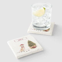 Chihuahua Funny kersthond met boom