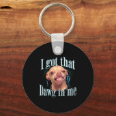 Chihuahua Funny Meme Sleutelhanger (Voorkant)
