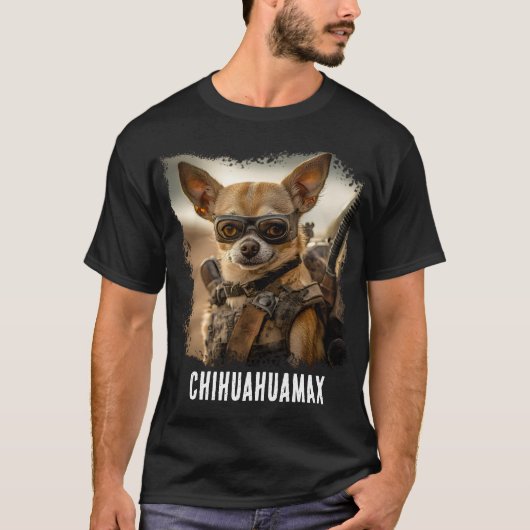 Chihuahua Fury: Mad Max Edition" T-shirt (Voorkant)