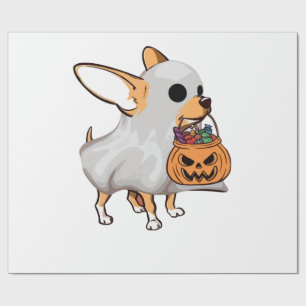 Chihuahua Geest Pompoen Halloween T-shirt Cadeaupapier