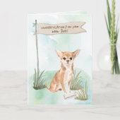 Chihuahua Gefeliciteerd met New Dog Kaart (Voorkant)