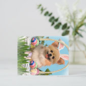 Chihuahua Gelukkige Paasgeschenken Feestdagenkaart (Staand voorkant)