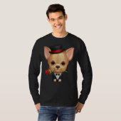 Chihuahua Gentleman T-shirt (Voorkant volledig)