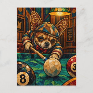 Chihuahua, geometrisch mozaïek briefkaart