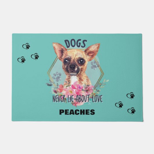 "CHIHUAHUA" GEPERSONALISEERDE DOORMAT DEURMAT (Voorkant)