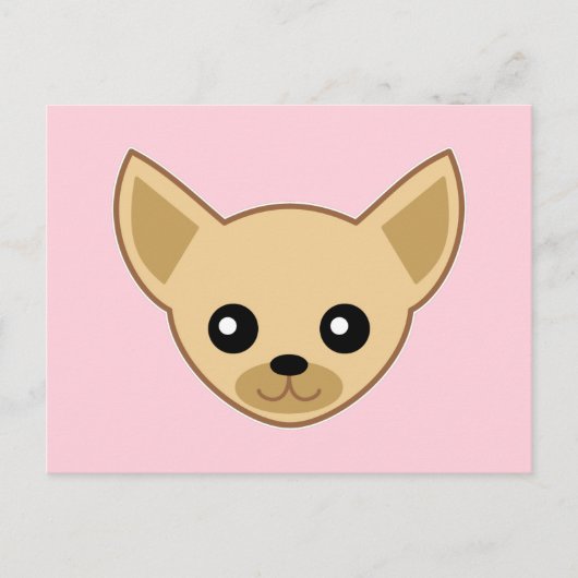 Chihuahua Gezicht Briefkaart (Voorkant)