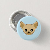 Chihuahua Gezicht Ronde Button 3,2 Cm (Voorkant /achterkant)