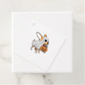 Chihuahua Ghost Pumpkin Halloween Shirt Bedankjes Labels (In situ)