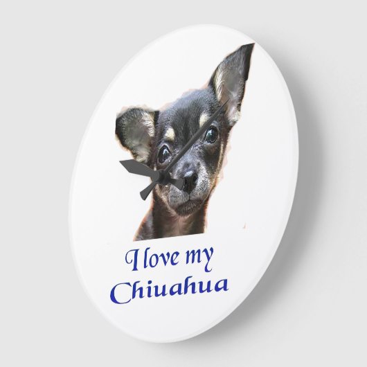 Chihuahua giften grote klok (Hoek)