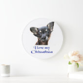 Chihuahua giften grote klok (Huis)