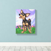 Chihuahua Gifts & Accessoires Canvas Afdruk (Insitu (Houten vloer))