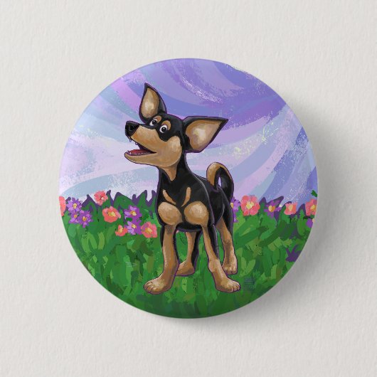 Chihuahua Gifts & Accessoires Ronde Button 5,7 Cm (Voorkant)