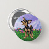 Chihuahua Gifts & Accessoires Ronde Button 5,7 Cm (Voorkant /achterkant)