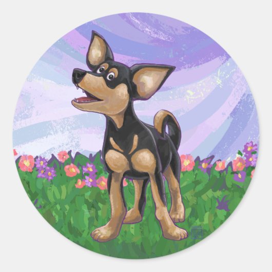 Chihuahua Gifts & Accessoires Ronde Sticker (Voorkant)