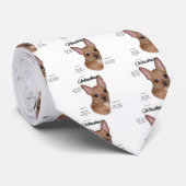 Chihuahua (glad) Geschiedenisontwerp Stropdas (Opgerold)