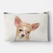 Chihuahua Gladde Jas Schilderen Originele Hond Kun Etui (Achterkant)