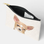 Chihuahua Gladde Jas Schilderen Originele Hond Kun Etui (Open)