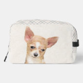 Chihuahua Gladde Jas Schilderen Originele Hond Kun Toilettasje (Achterkant)