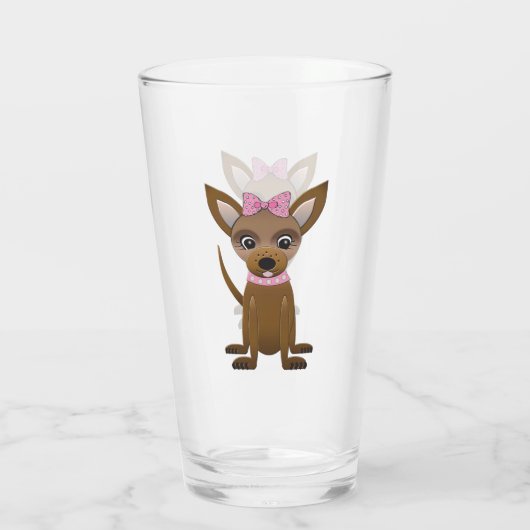 Chihuahua Glas (Achterkant)