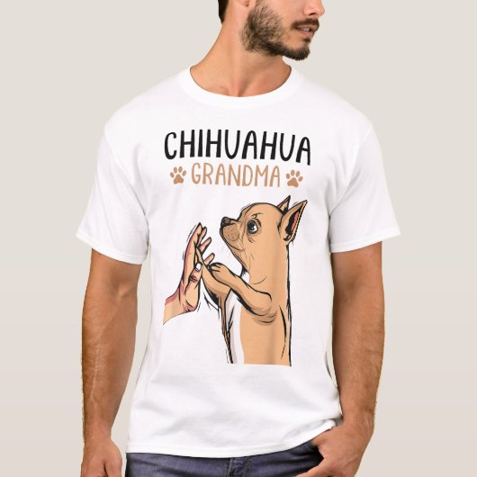 Chihuahua Grandma T-shirt (Voorkant)