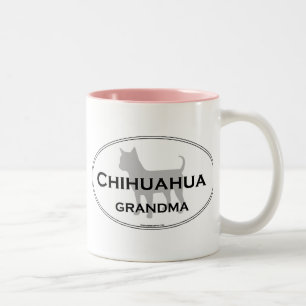 Chihuahua Grandma Tweekleurige Koffiemok