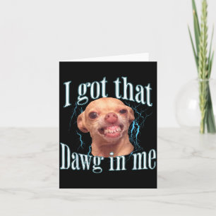 Chihuahua Grappige Meme Kaart