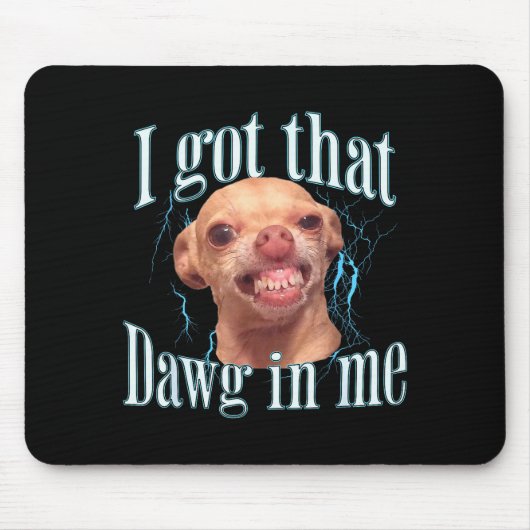Chihuahua Grappige Meme Muismat (Voorkant)