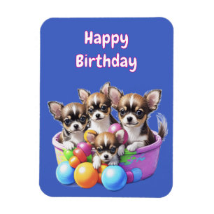 Chihuahua grappige Puppies Magneet
