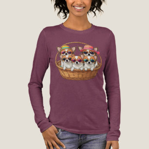 Chihuahua grappige Pups Tri-Blend Shirt