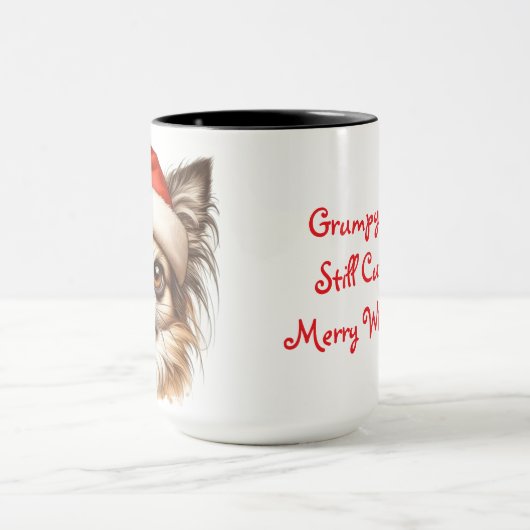 Chihuahua Grumpy Kerst Koffie Mok Cup (Midden)