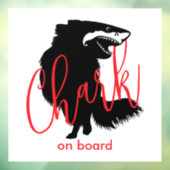Chihuahua + Haai = Chark - Chark aan boord Raamsticker (Vel 3)